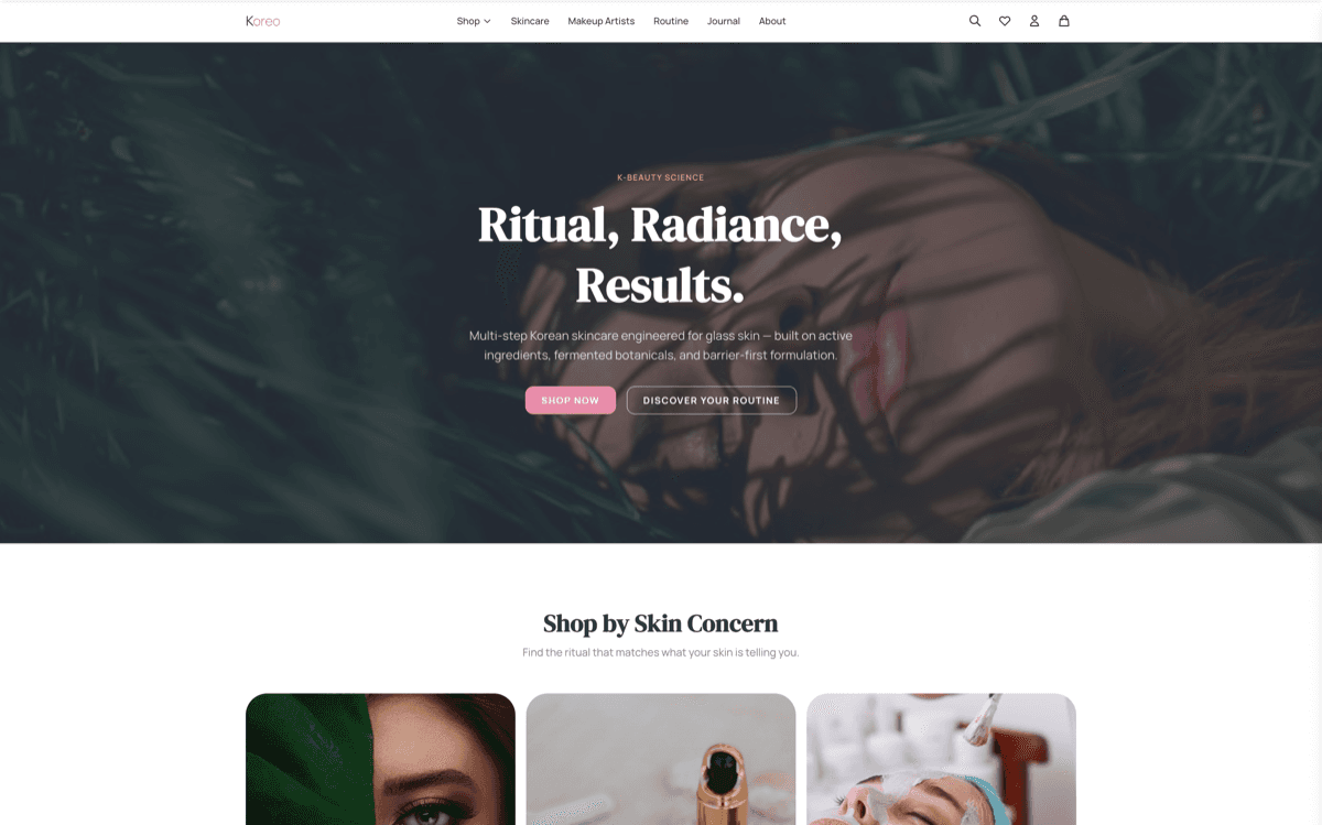 Koreo theme preview