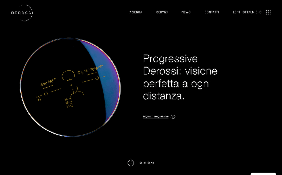Anteprima sito De Rossi Oftalmica